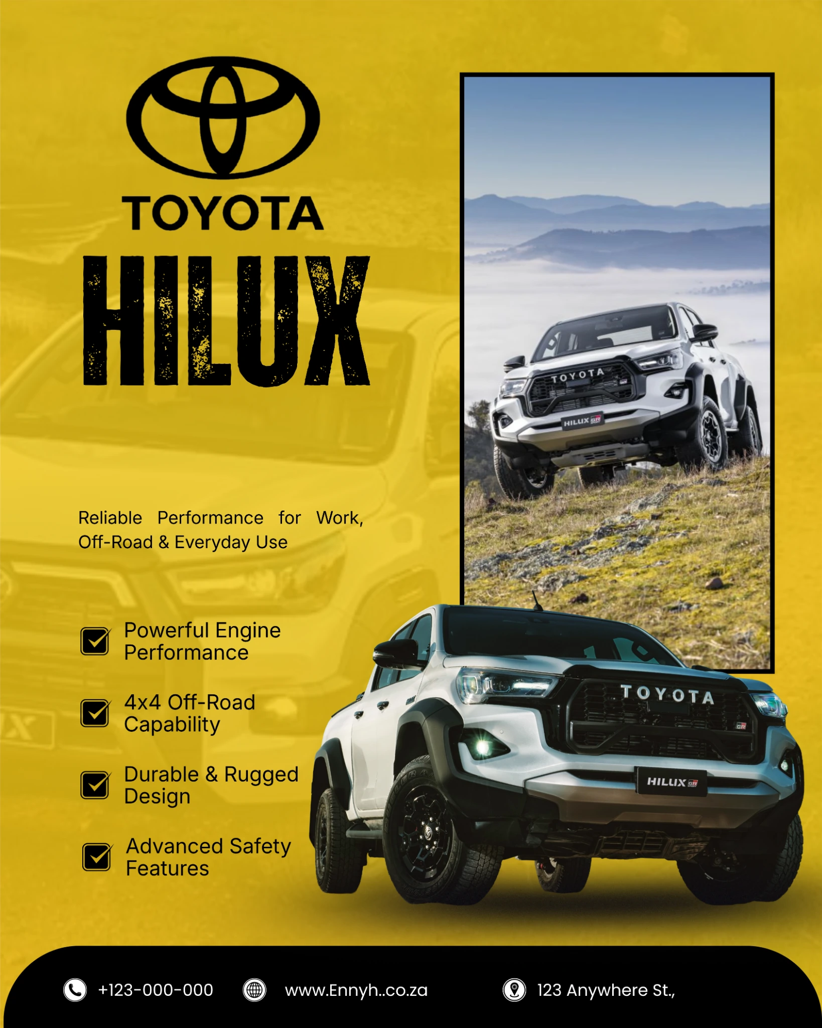 Création graphique — Toyota Hilux